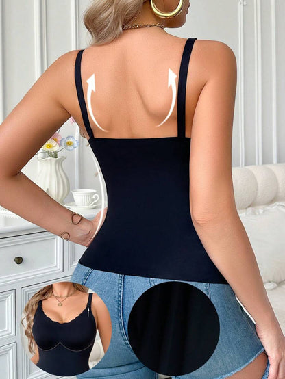 Maternity Solid Color Nursing Camisole Top Seamless