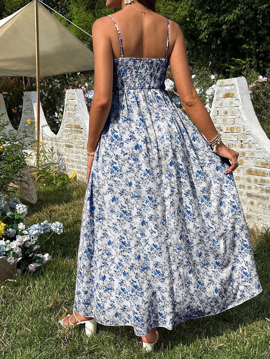 Women's Casual Ditsy Floral Maternity Strap Dress