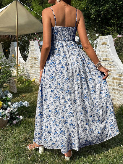 Women's Casual Ditsy Floral Maternity Strap Dress