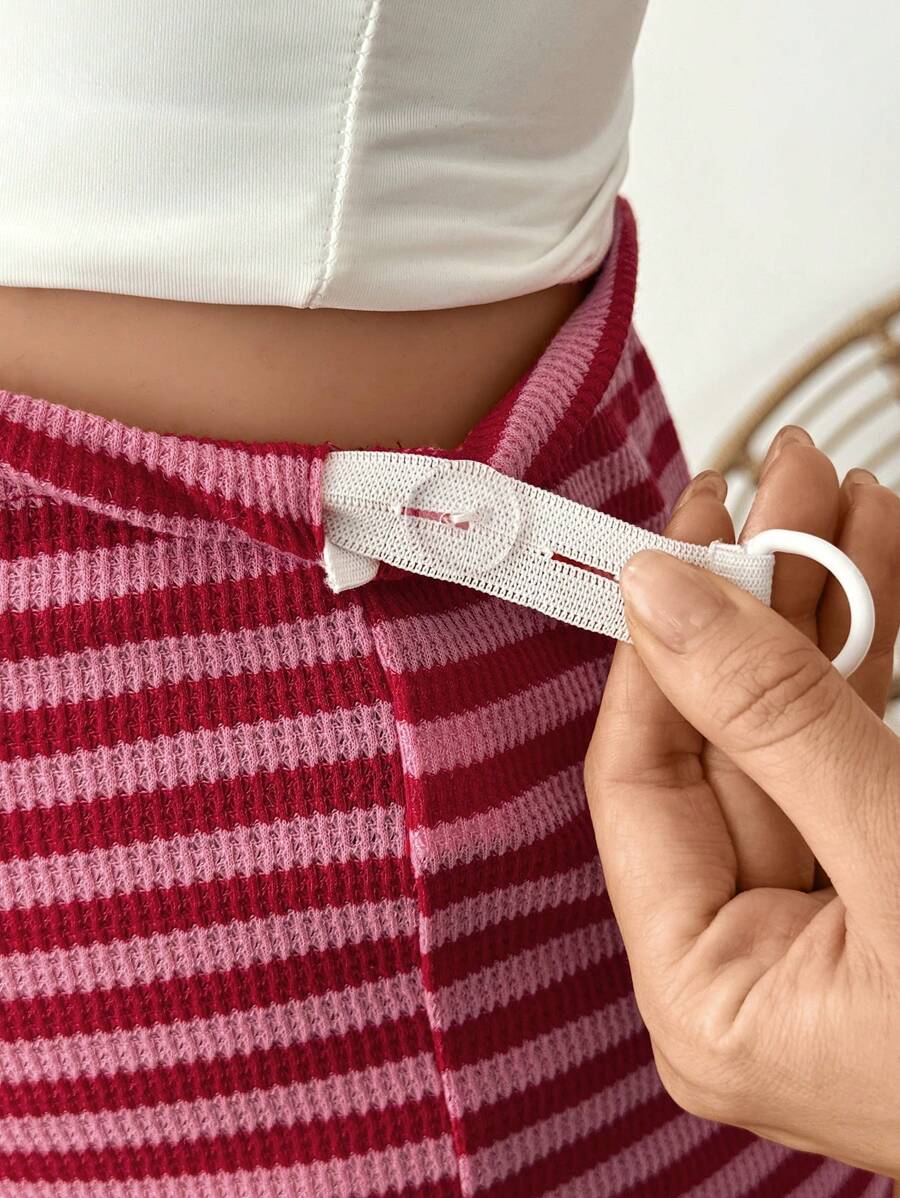 Grey Maternity Casual Skinny Track Shorts - Adjustable Elastic Waist Summer Mini Shorts - Everyday Commute Solid Color Grey Maternity Bottoms
