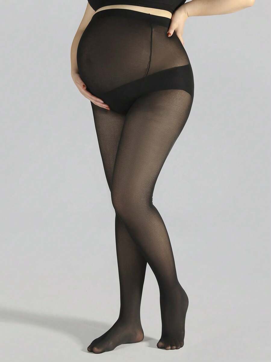 Maternity Leggings - High Elastic Skinny Thin Plus Size Stretch Pregnancy Tights, Fall Cozy