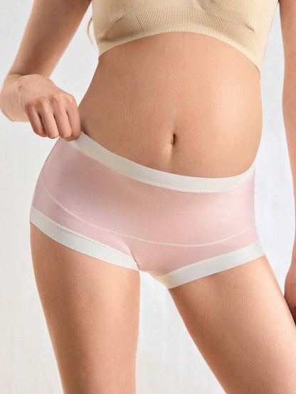 Maternity Underwear 2 Pack - High Waist Soft Hipster Briefs Over Bump Comfortable, Pregnancy