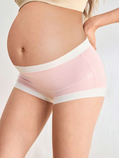 Maternity Underwear 2 Pack - High Waist Soft Hipster Briefs Over Bump Comfortable, Pregnancy