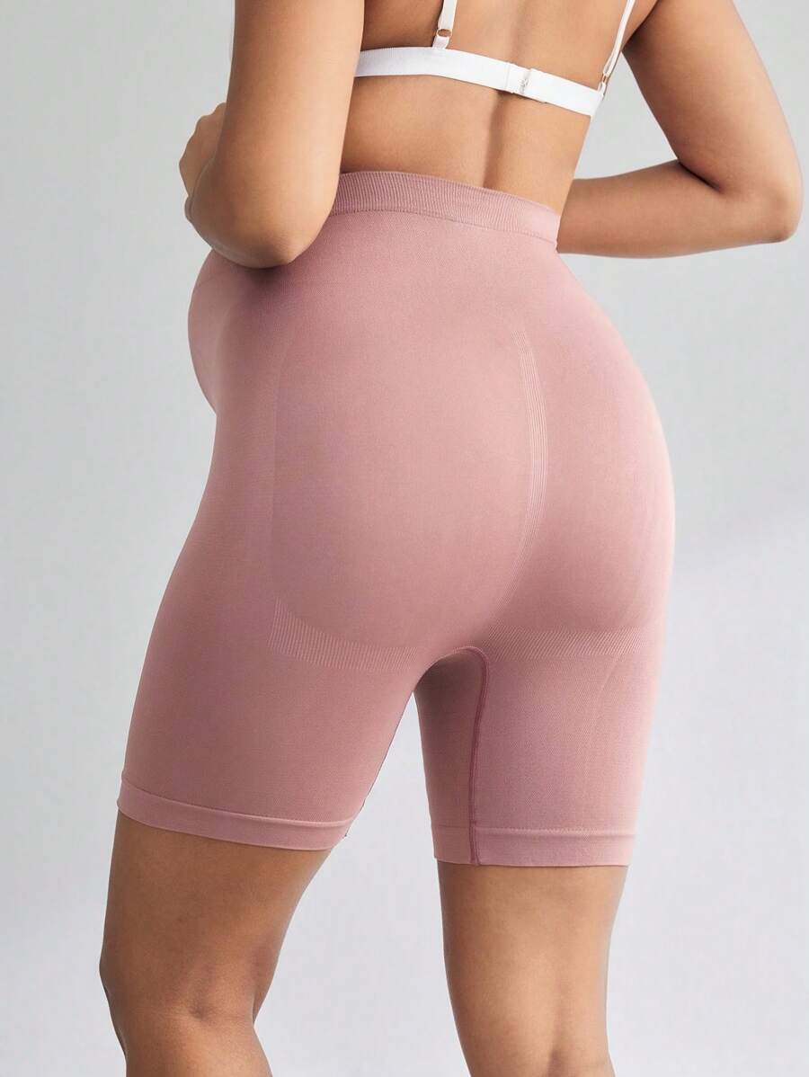 Maternity High Waisted Nursing Underwear in Dusty Pink - Seamless Comfort Soft Stretch Supportive Pregnancy Panties