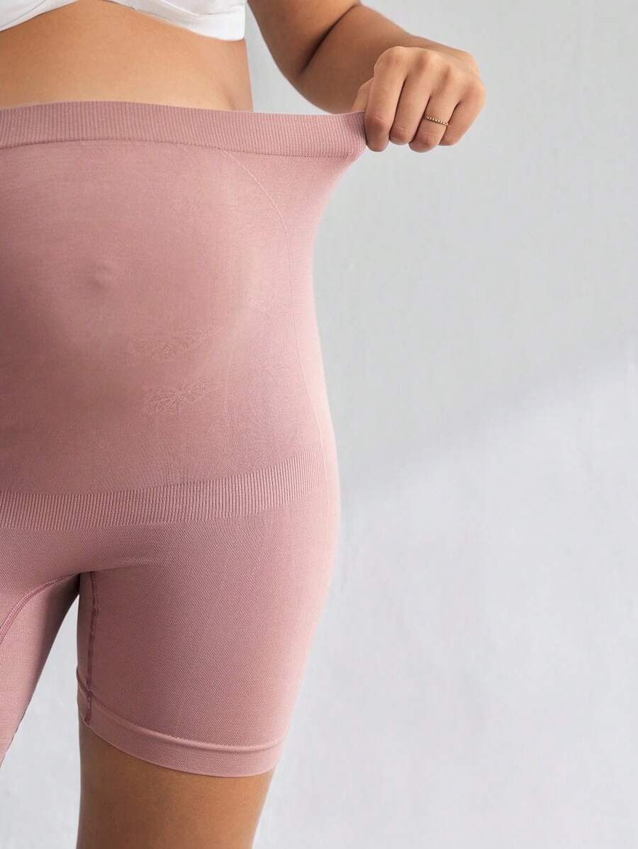 Maternity High Waisted Nursing Underwear in Dusty Pink - Seamless Comfort Soft Stretch Supportive Pregnancy Panties