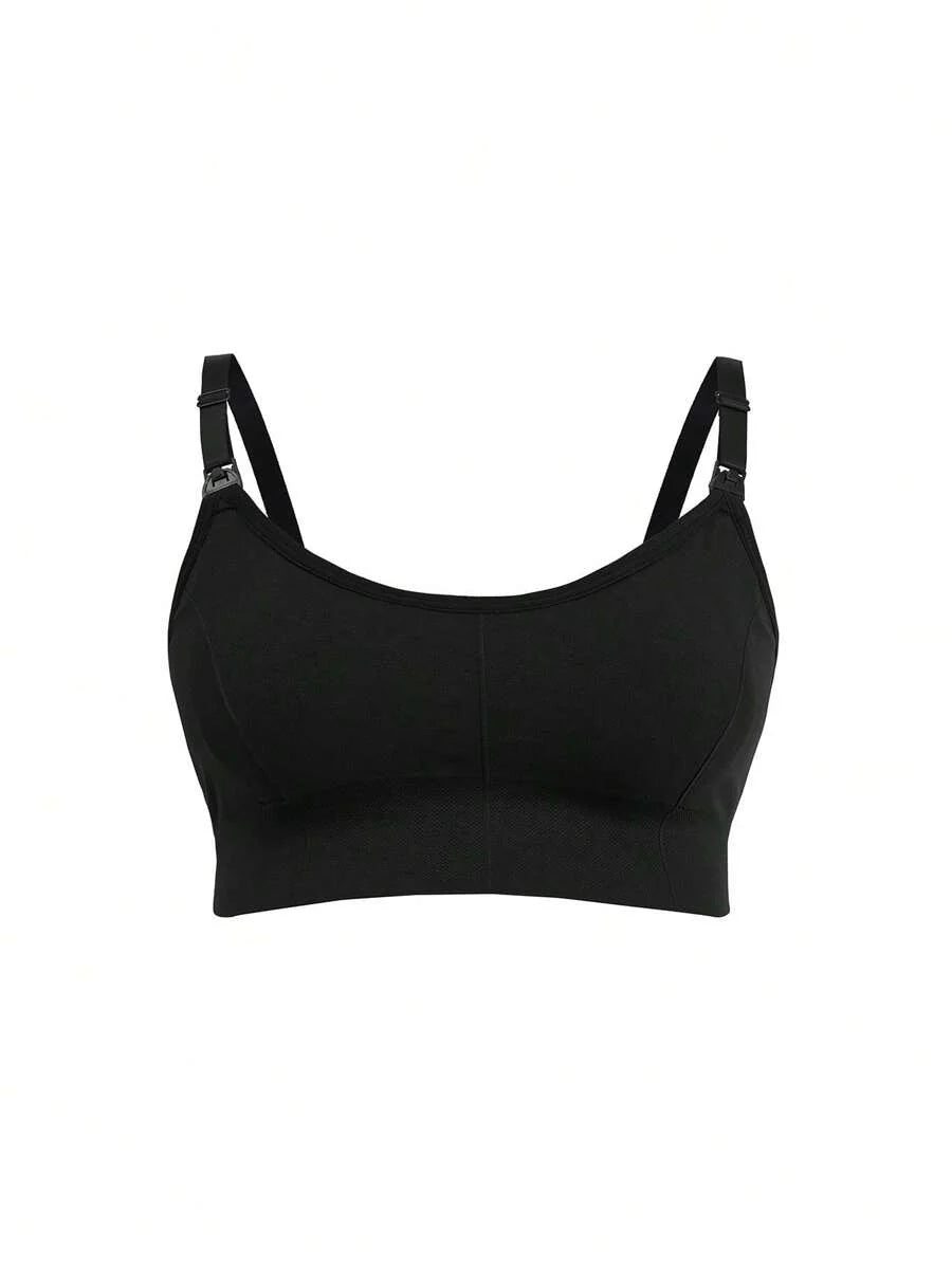 3-Pack Seamless Nursing Bra Set - High Rise Wireless Maternity Bras with Adjustable Straps and Medium Stretch