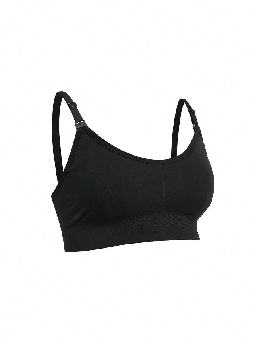 3-Pack Seamless Nursing Bra Set - High Rise Wireless Maternity Bras with Adjustable Straps and Medium Stretch