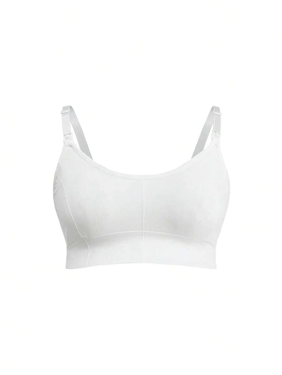3-Pack Seamless Nursing Bra Set - High Rise Wireless Maternity Bras with Adjustable Straps and Medium Stretch