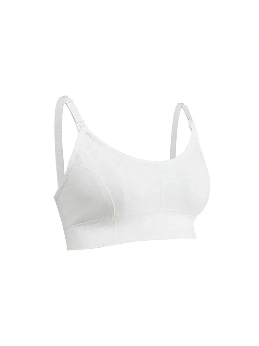 3-Pack Seamless Nursing Bra Set - High Rise Wireless Maternity Bras with Adjustable Straps and Medium Stretch