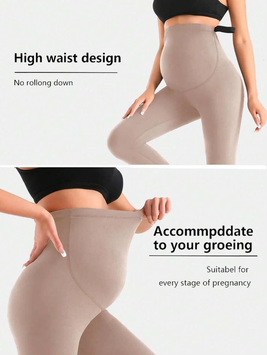 Women's Maternity Workout Leggings - Over Belly Active Yoga Pants