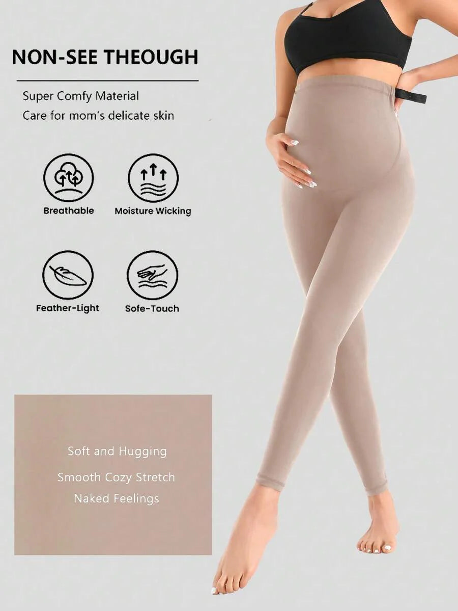 Maternity Over the Bump Yoga Pants | Full Length Pregnancy Leggings