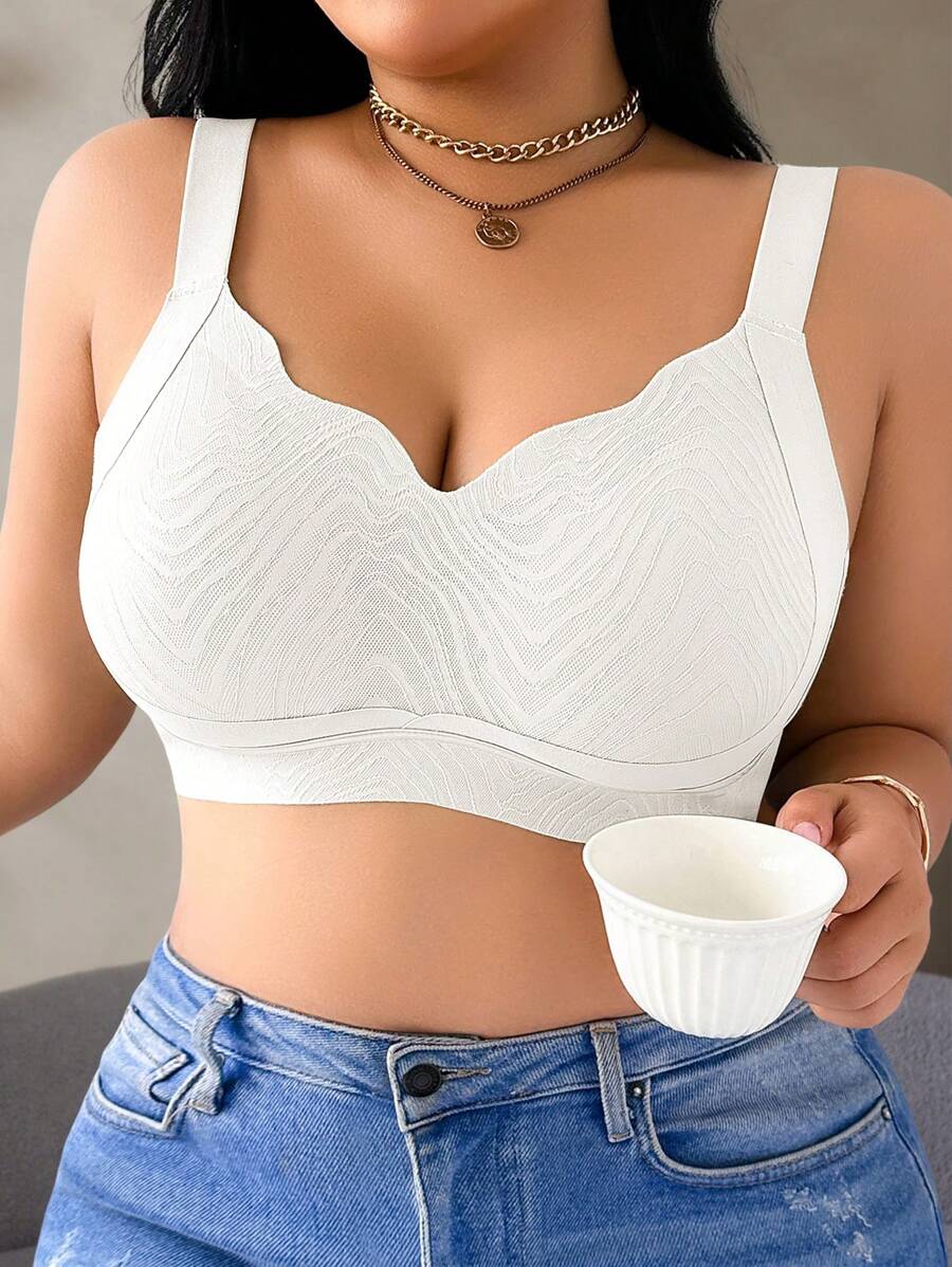 Women's Plus Size Seamless Wireless Bra - Comfortable Lifting Bralette