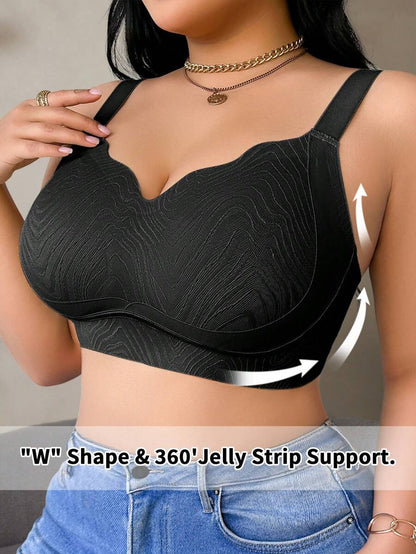 Women's Plus Size Seamless Wireless Bra - Comfortable Lifting Bralette