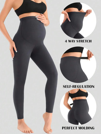Maternity Over the Bump Yoga Pants | Full Length Pregnancy Leggings