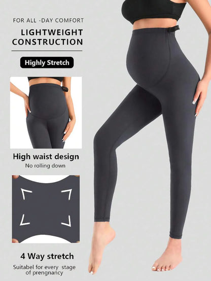Maternity Over the Bump Yoga Pants | Full Length Pregnancy Leggings