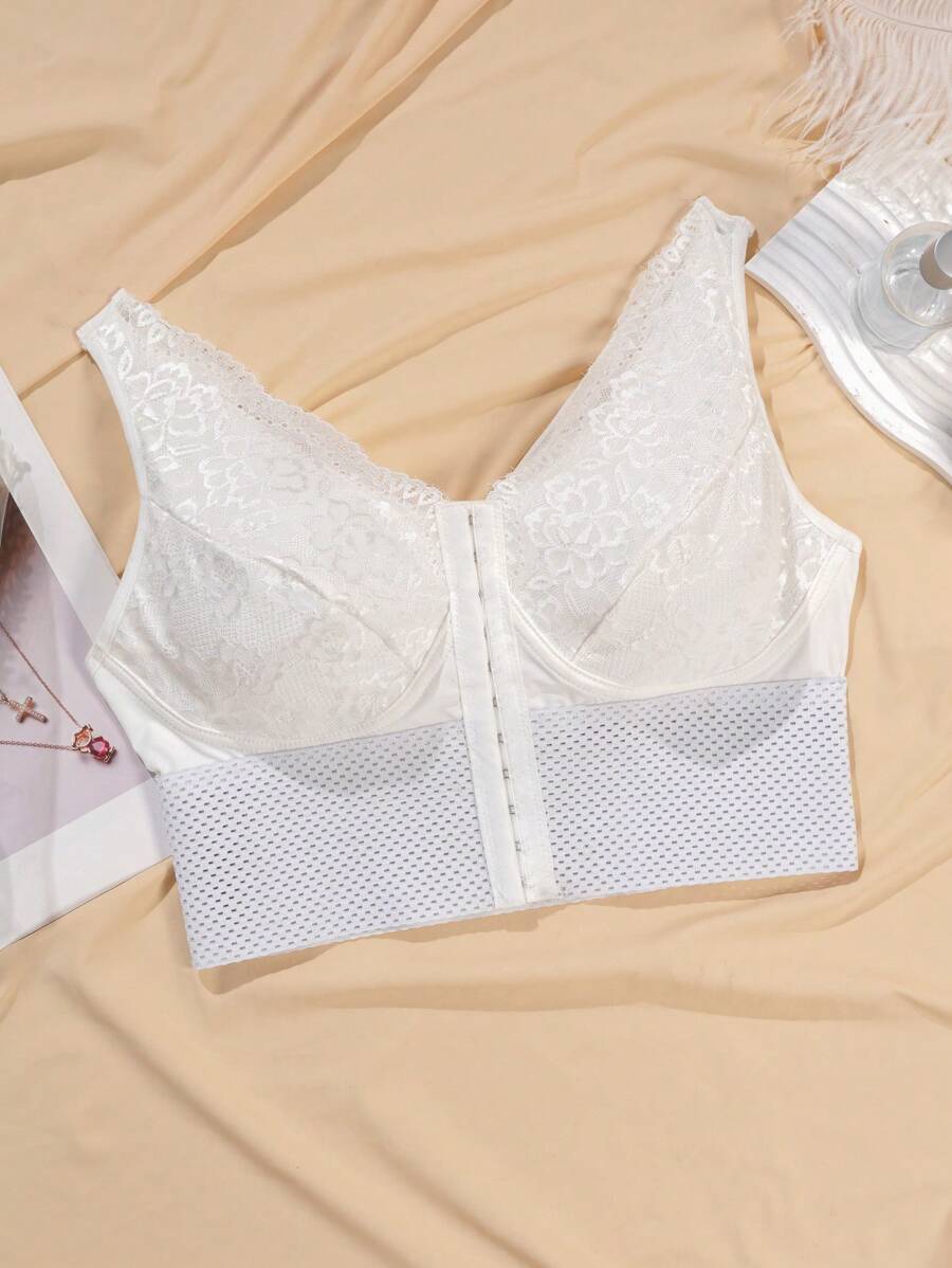 Women's Plus Size Lace Patchwork Shaping Camisole - Sexy Solid Color Body Shaper