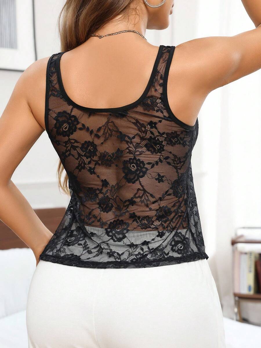 Women's Lace Nursing Undershirt - Soft Postpartum Maternity Camisole