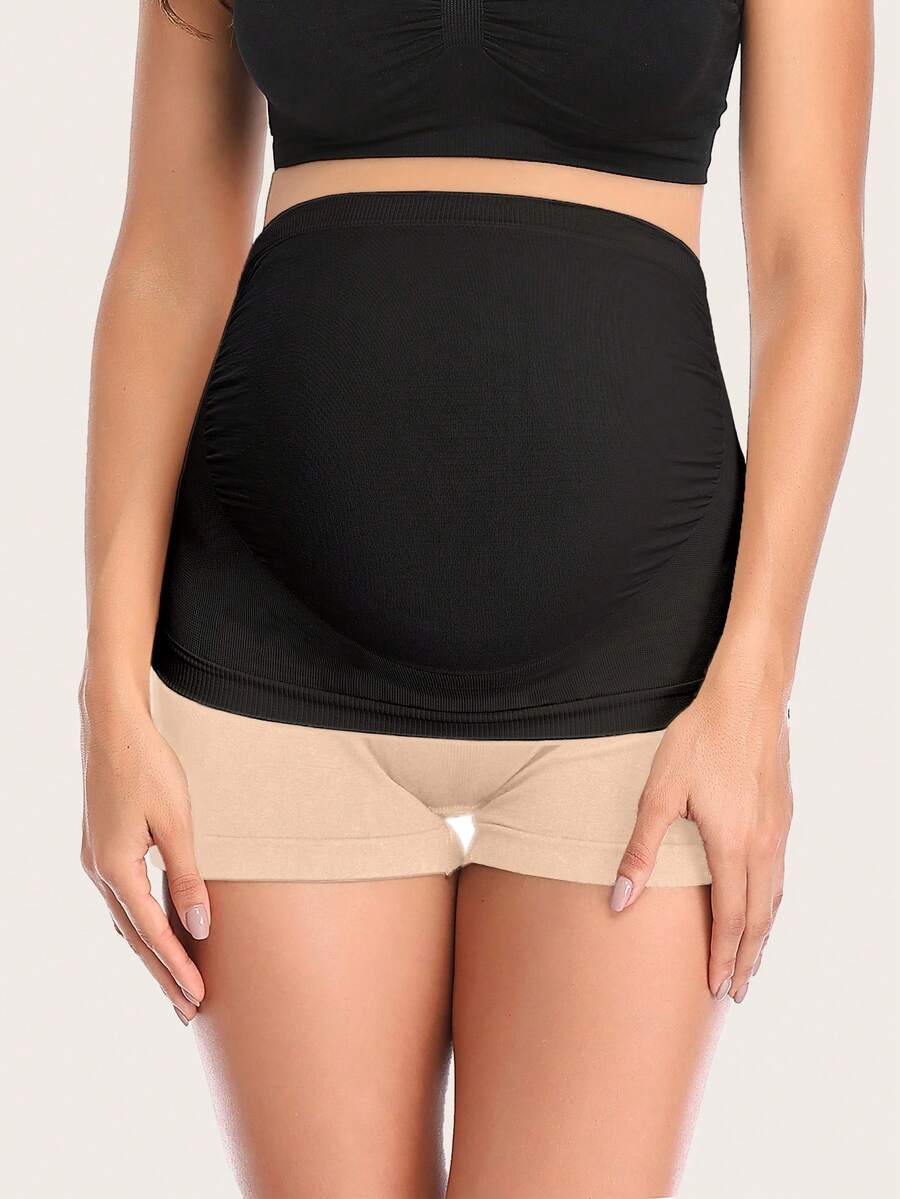 Plus Size Maternity Belly Band - Breathable Seamless Abdominal Support Belt