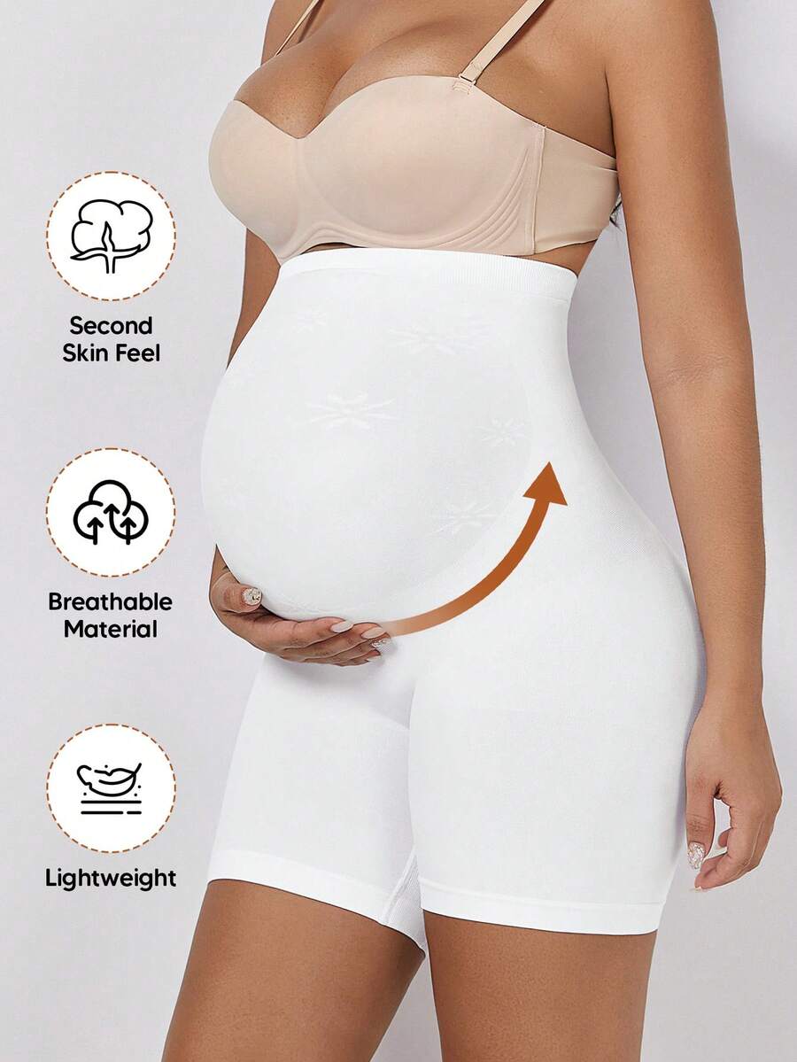 Pregnant Women's High Stretch Waist Maternity Leggings - Daily Wear Casual Summer