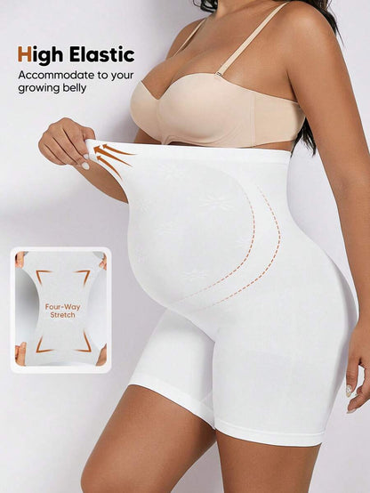 Pregnant Women's High Stretch Waist Maternity Leggings - Daily Wear Casual Summer