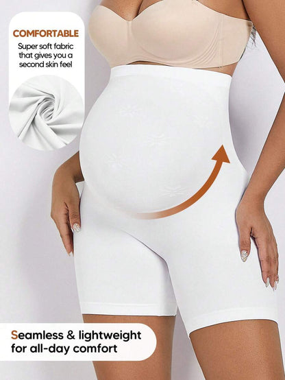 Pregnant Women's High Stretch Waist Maternity Leggings - Daily Wear Casual Summer