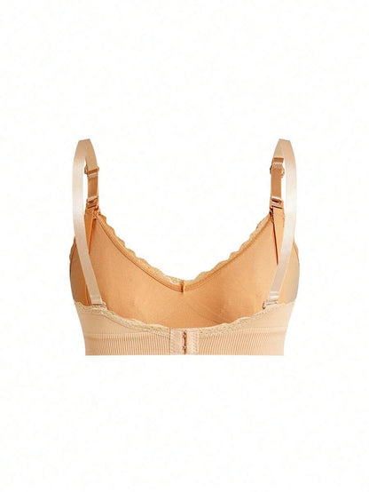 Maternity Nursing Bra Set 3 Pack - Seamless Solid Color Minimalist High Quality Breastfeeding