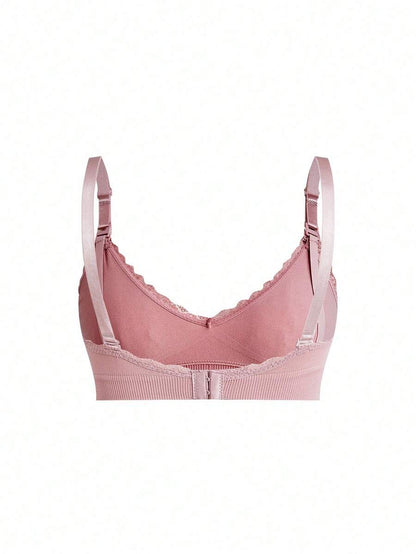Maternity Nursing Bra Set 3 Pack - Seamless Solid Color Minimalist High Quality Breastfeeding