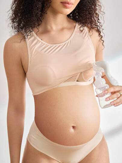Casual Maternity Nursing Undershirt - Soft Solid Color Camisole