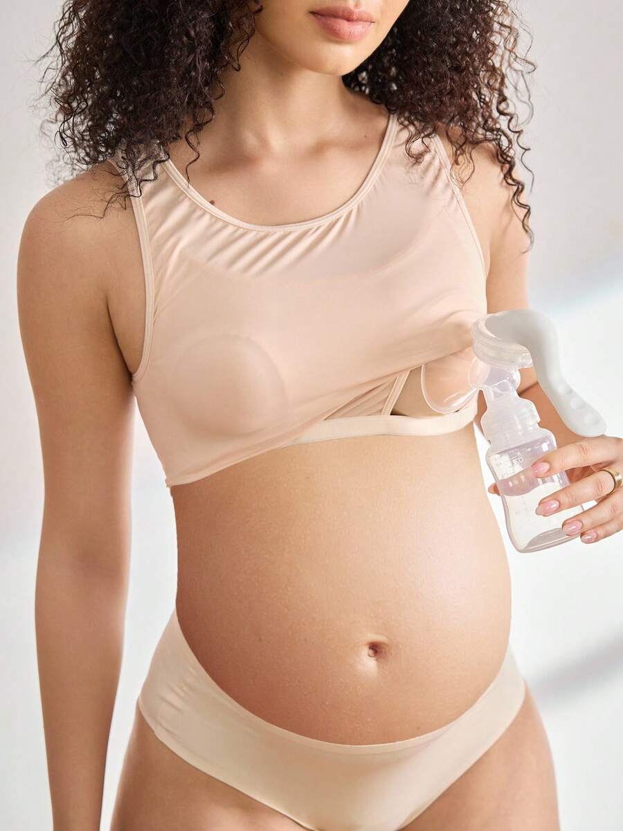 Casual Maternity Nursing Undershirt - Soft Solid Color Camisole