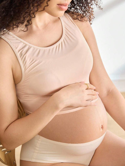 Casual Maternity Nursing Undershirt - Soft Solid Color Camisole