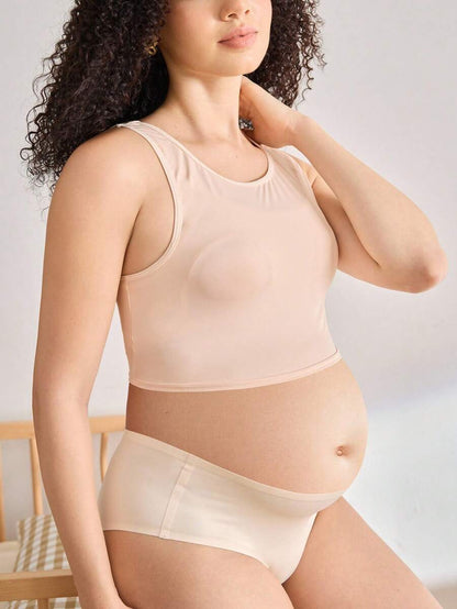 Casual Maternity Nursing Undershirt - Soft Solid Color Camisole