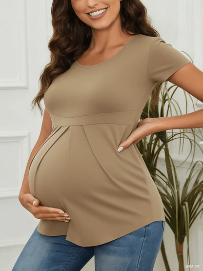 Maternity Vibrant Geometric Print Spaghetti Strap Dress Backless Loose Mini Cami Sun Dress for Beach Vacation