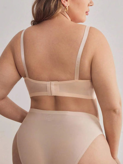 Plus Size Lace Nursing Bra - Hook Closure Underwire Lift Support, Breastfeeding Lingerie