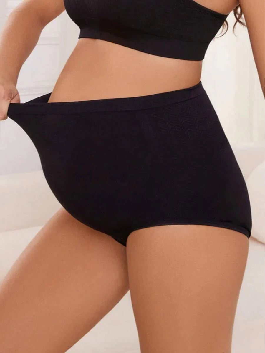Maternity Panties 5 Pack - Seamless Boxer Style Safety Shorts Soft Breathable Plus Size, Stretch