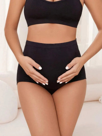 Maternity Panties 5 Pack - Seamless Boxer Style Safety Shorts Soft Breathable Plus Size, Stretch
