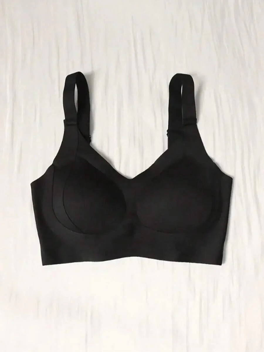 Maternity Nursing Sports Bra 3 Pack - Seamless Wireless Full Coverage Lift Support Ribbed