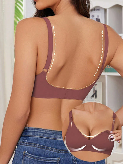 Seamless Fruit Print Nursing Bra for Maternity - Wireless Scallop Edge Jelly Style Bra with Removable Padding and Adjustable Straps