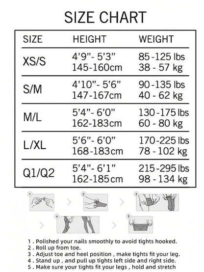 Maternity Silk Stockings 1-2 Pairs - Black Skin Tone Transparent Belly High Elasticity, Autumn