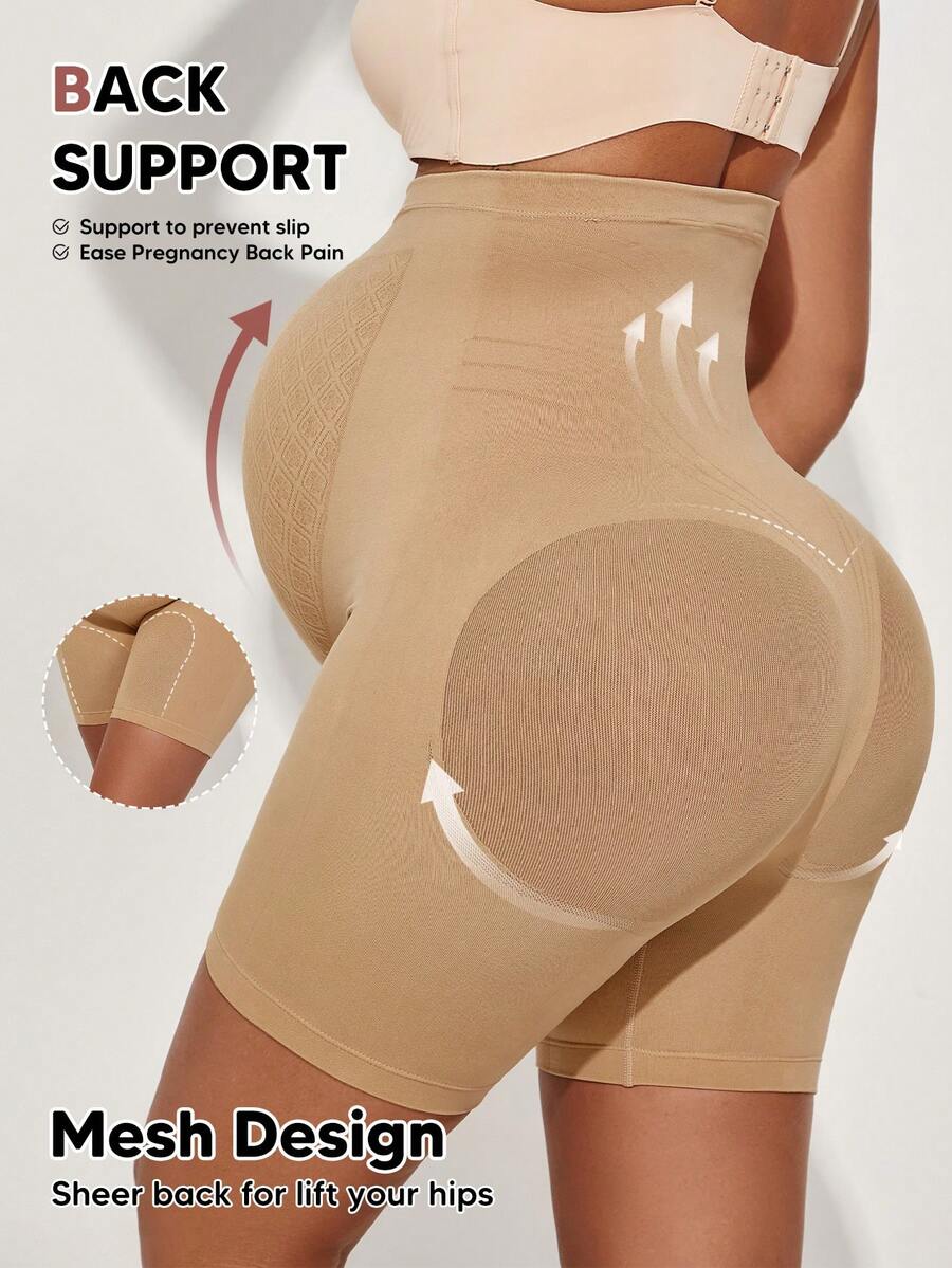 Maternity Shorts - Belly Support Mid-Thigh Yoga & Activewear Shorts