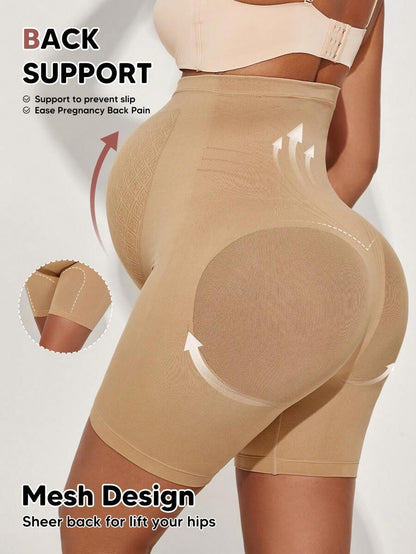 Maternity Shorts - Belly Support Mid-Thigh Yoga & Activewear Shorts