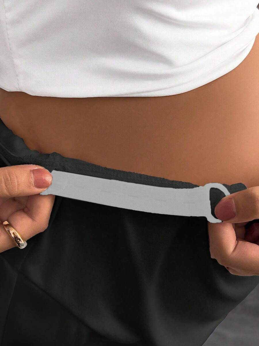Maternity Straight Leg Pants - Elastic High Waist, Casual & Office, Long, Army Green