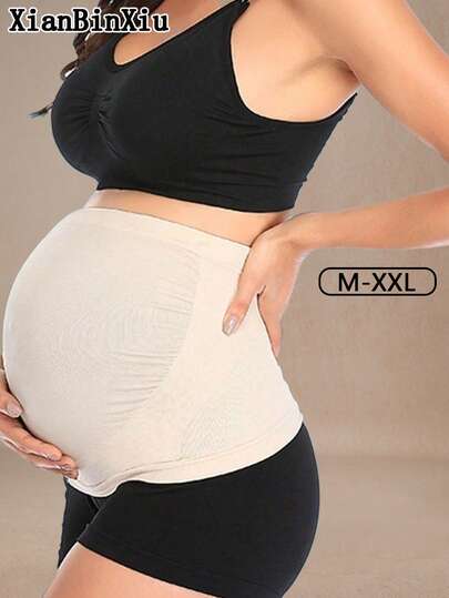 Plus Size Maternity Belly Band - Breathable Seamless Abdominal Support Belt