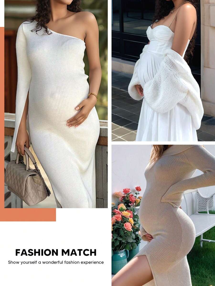 Maternity Support Shorts - High Waist Expandable Belly Panel Christmas Edition, Pregnancy