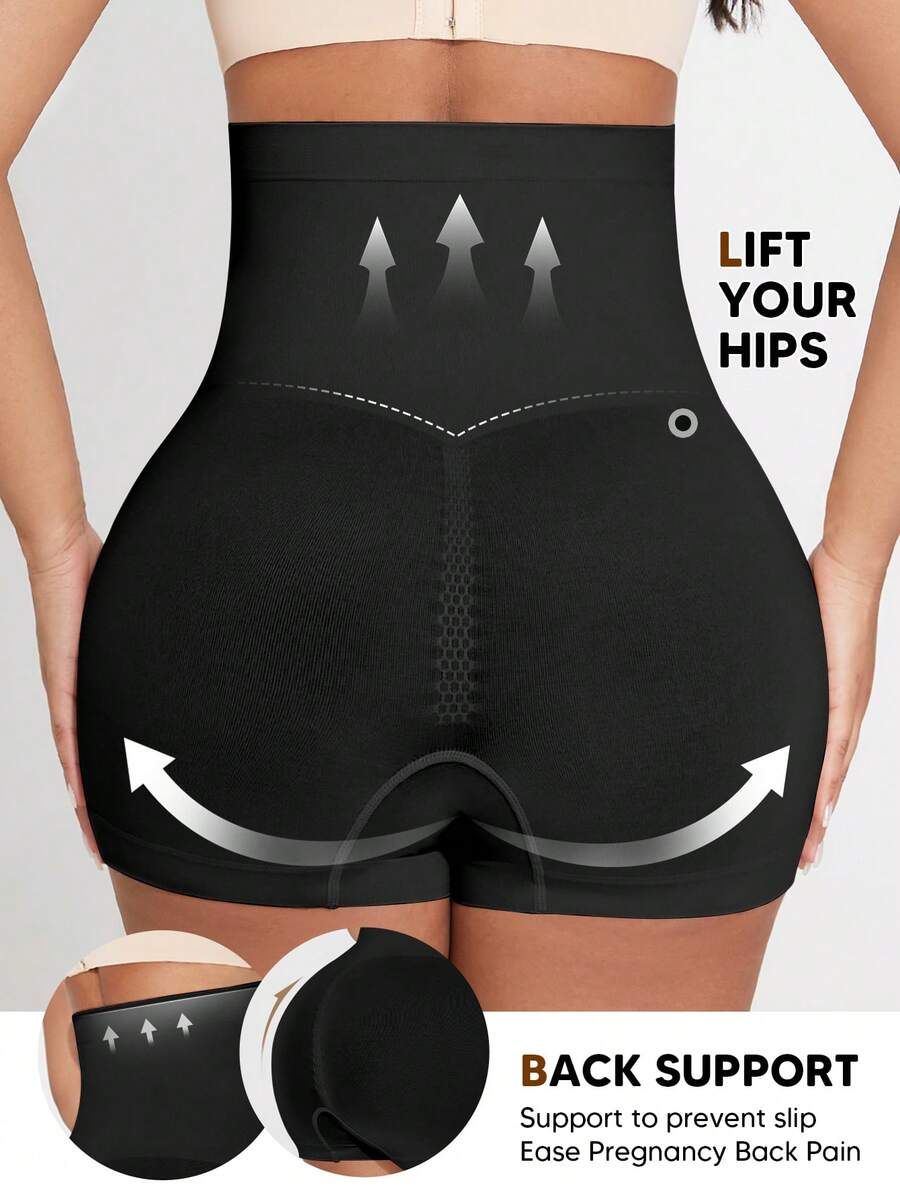 Hart & Haze Maternity Belly Support Shorts - High Waist Expandable Panel Yoga, Christmas Edition