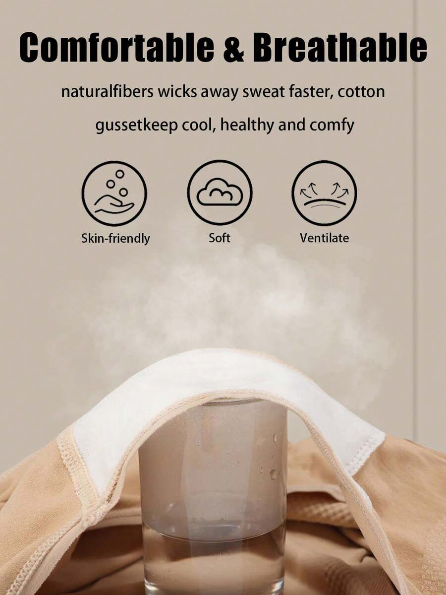 5PCS Maternity Solid Color High Waist Panties Soft Comfortable Stretch Pregnancy Underwear for Mothers