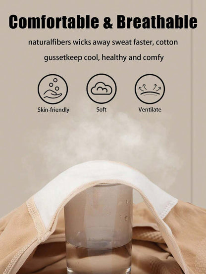5PCS Maternity Solid Color High Waist Panties Soft Comfortable Stretch Pregnancy Underwear for Mothers