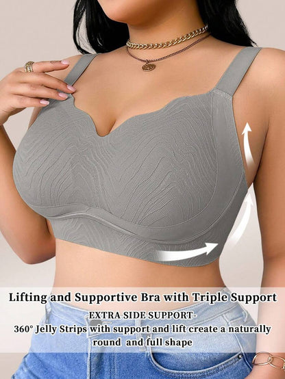 Women's Plus Size Seamless Wireless Bra - Comfortable Lifting Bralette