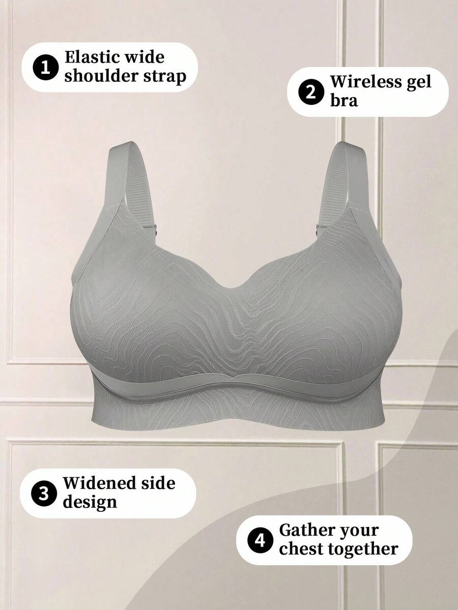 Women's Plus Size Seamless Wireless Bra - Comfortable Lifting Bralette