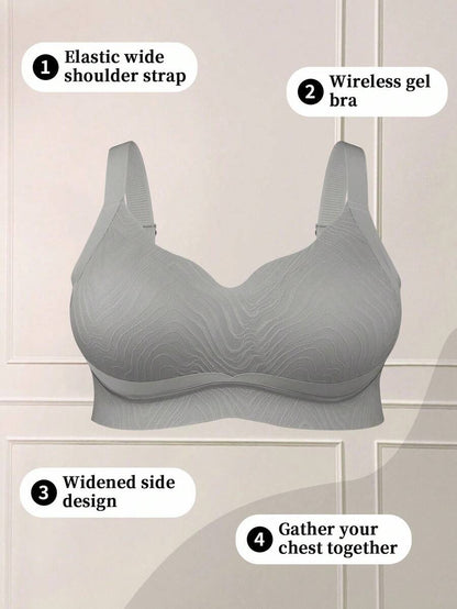 Women's Plus Size Seamless Wireless Bra - Comfortable Lifting Bralette