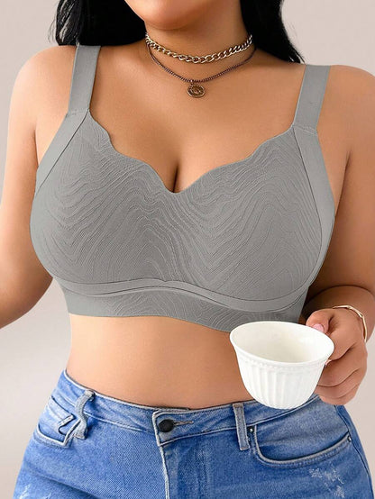 Women's Plus Size Seamless Wireless Bra - Comfortable Lifting Bralette